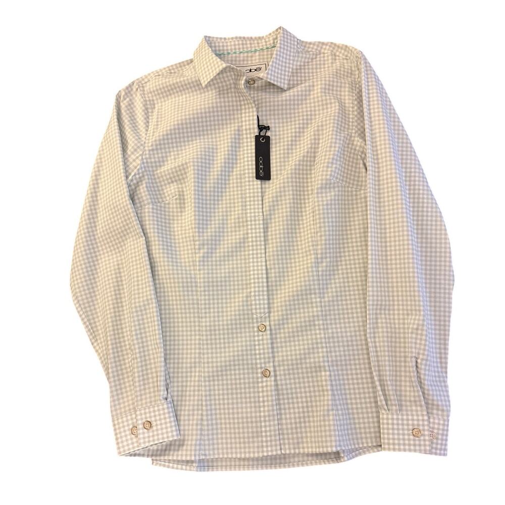 OOBE Greenville SC Gingham Button Down Shirt M NWT 100% Cotton